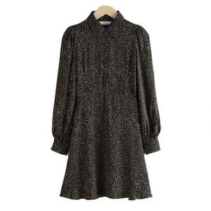 & Other Stories Black and White Mini Dress